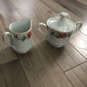 FINE china Sugar dish and Milk saucer